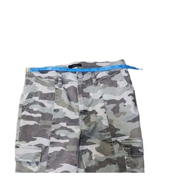 J Crew Pants Women's 28T Green Camo Green Straight Cargo Cropped - Picture 5 of 9